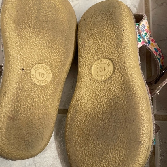 Salt Water Sandals Hoy Shoe Original Multi Flower Sz 10 Baby Sun San Surfer - Picture 9 of 9